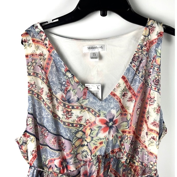 Motherhood Maternity Printed A-Line Dress Sz: L - Picture 3 of 9